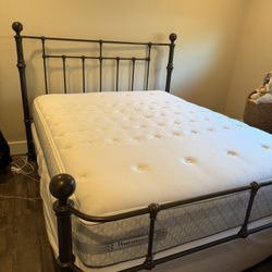 Queen Bed Frame & Mattress