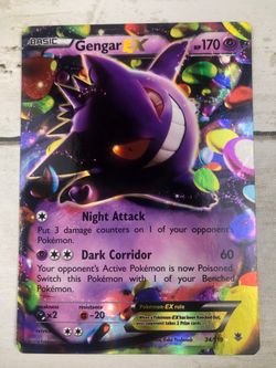 Gengar EX Pokémon Card 34/119 Holo Lightly Played