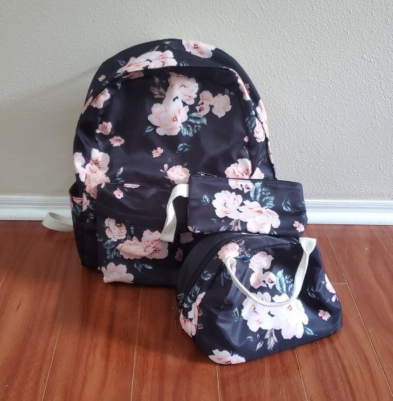 Girls Backpack With Lunchbox And Pencil Pouch