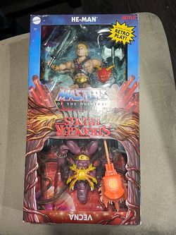 Masters Of The Universe MOTU Stranger Things He-Man & Vecna Figure 2 Pack New
