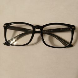 Unisex Black Casual Square Shaped Eyeglasses Frames 52-17-136 mm