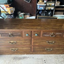 Wood dresser with Mirror