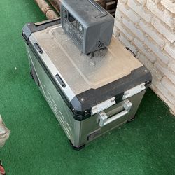 Stainless Steel Ice Fridge /freezer Separate compartments 