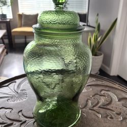 Glass jar with lid