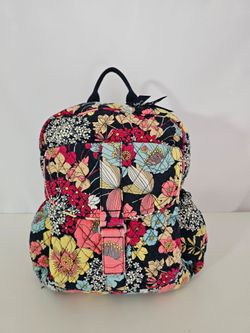 Vera Bradley Quilted Backpack "Happy Snail"