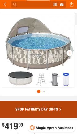 Brand new in box 13’ above ground pool with all assessors