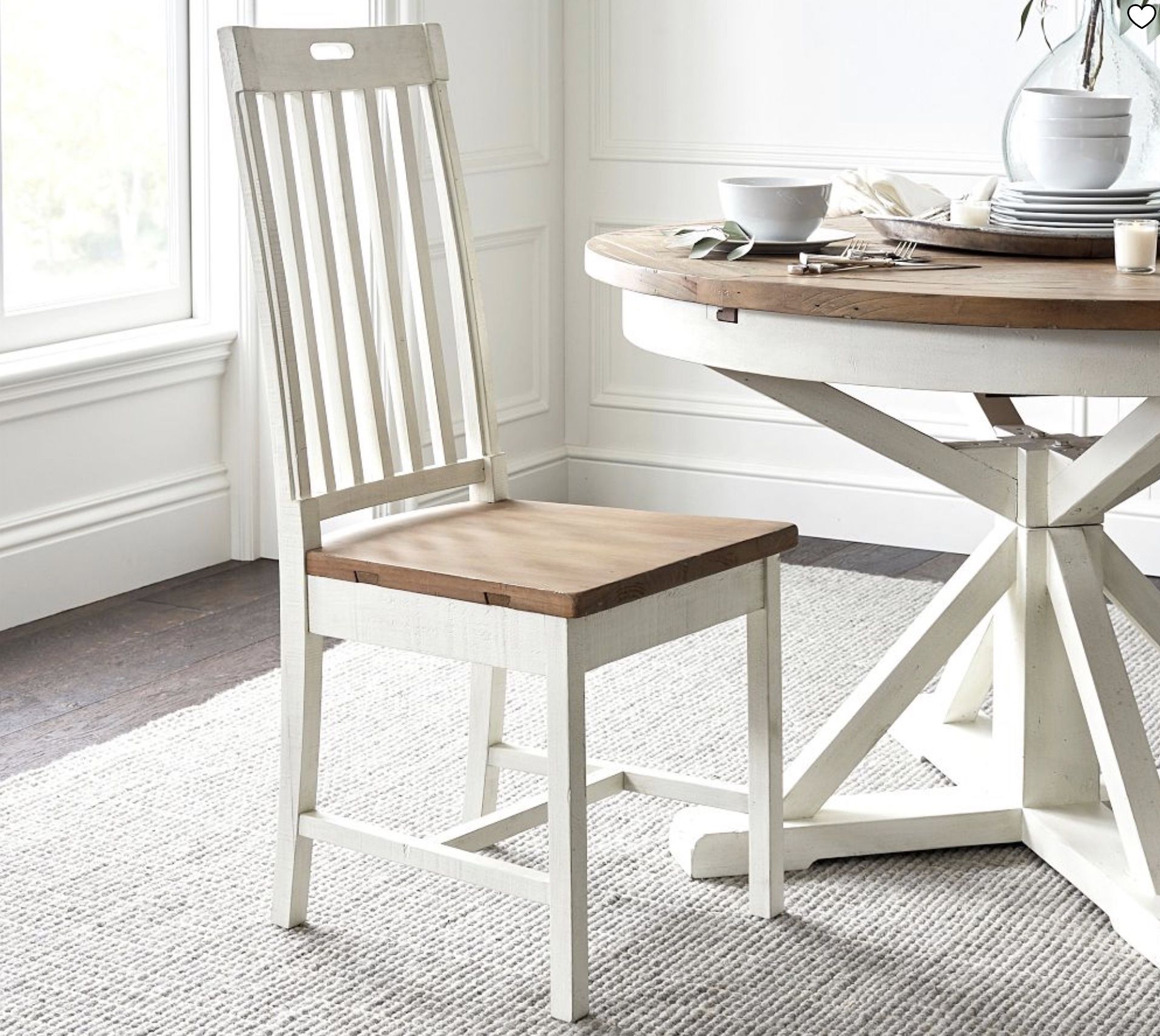 Pottery Barn Hart Wood Dining Chairs (four total)