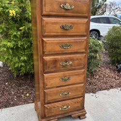 Vintage Solid Wood Lingerie Specialty Dresser Chest of Drawers Furniture USA Made By Cal Shops