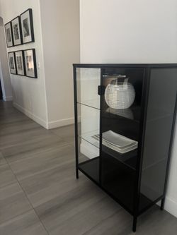 IKEA Glass ,Metal Cabinet 
