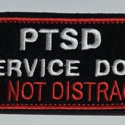 PTSD DOG DO NOT DISTRACT LARGE PATCH 