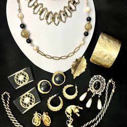 Vintage Jewelry Lot! Trifari, Monet, KJL and more! Lot #172 for Sale