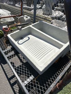 Heavy-Duty Concrete Utility Sink