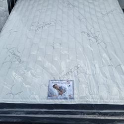 Brand new queen Size pillowtop mattress and box spring free delivery