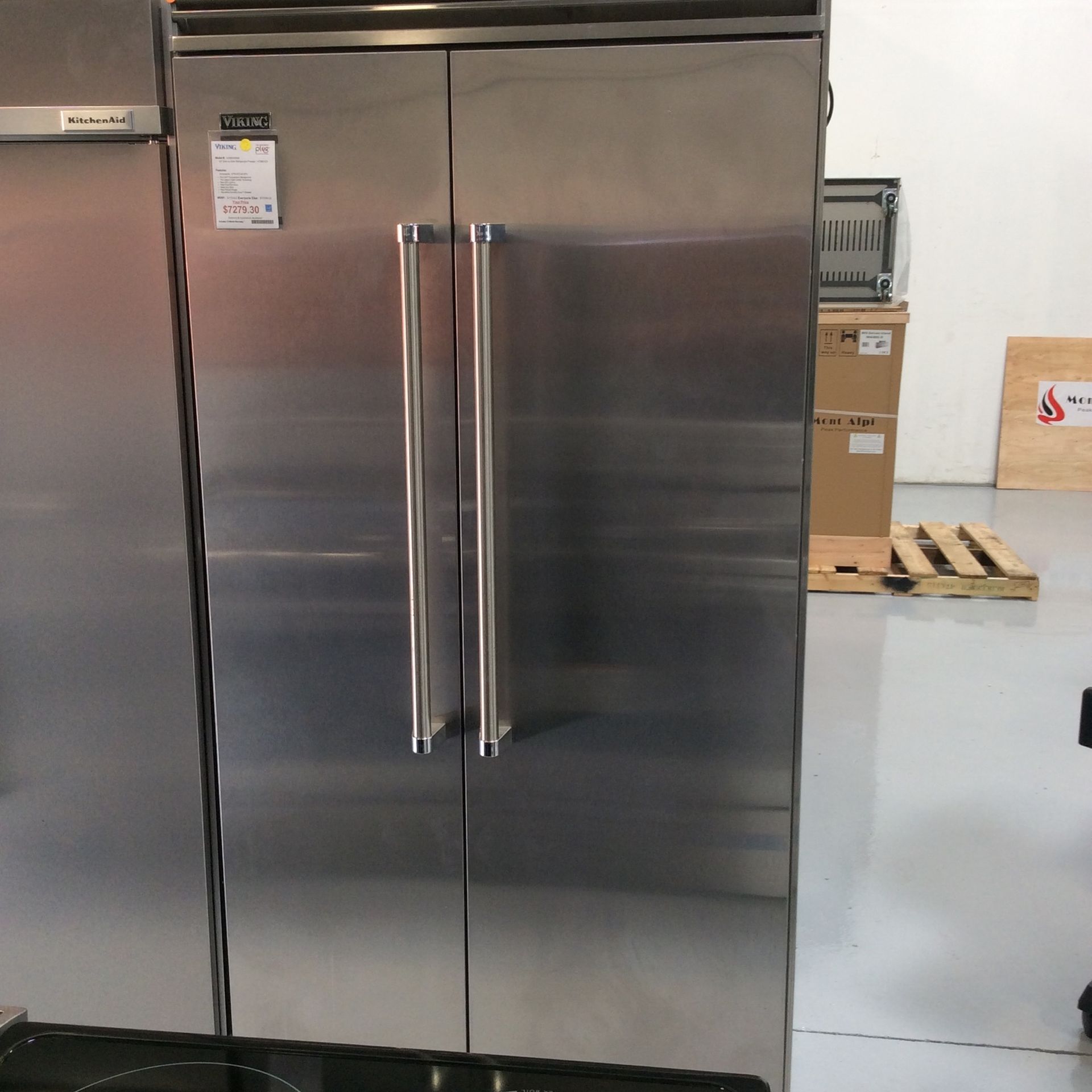 42” Side-by-Side Stainless Steel Refrigerator /Freezer 