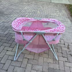 Pink Baby Bassinet 