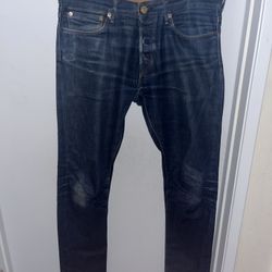Sz 32x34 Rising Sun Raw Denim Made In The USA