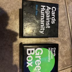Cards Against Humanity Blue And Green Set.