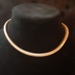 Vintage OMEGA CHOKER Goldtone - Round c1970