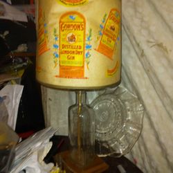 Vintage 1950s Gordons Dry Gin Authentic Lamp 🔦 Working Perfect 