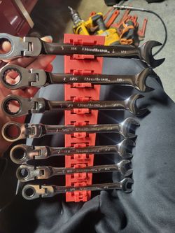 Gear wrench Flex Head Ratchet End Standard Size 7pcs