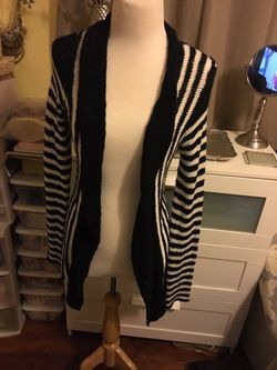 Striped long sweater