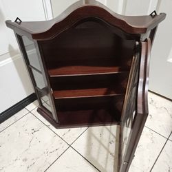 Antique Wood display cabinet