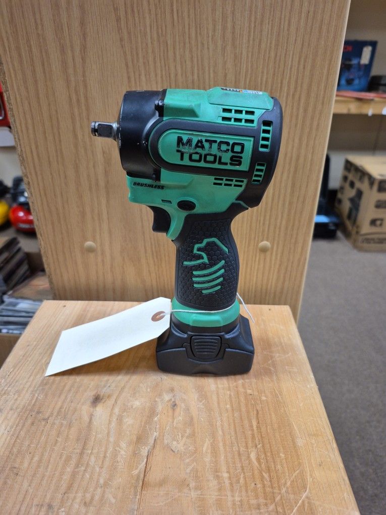 Matco Tools 16 Volt Infinium 3/8" Stubby Impact Wrench MCL1638SIW