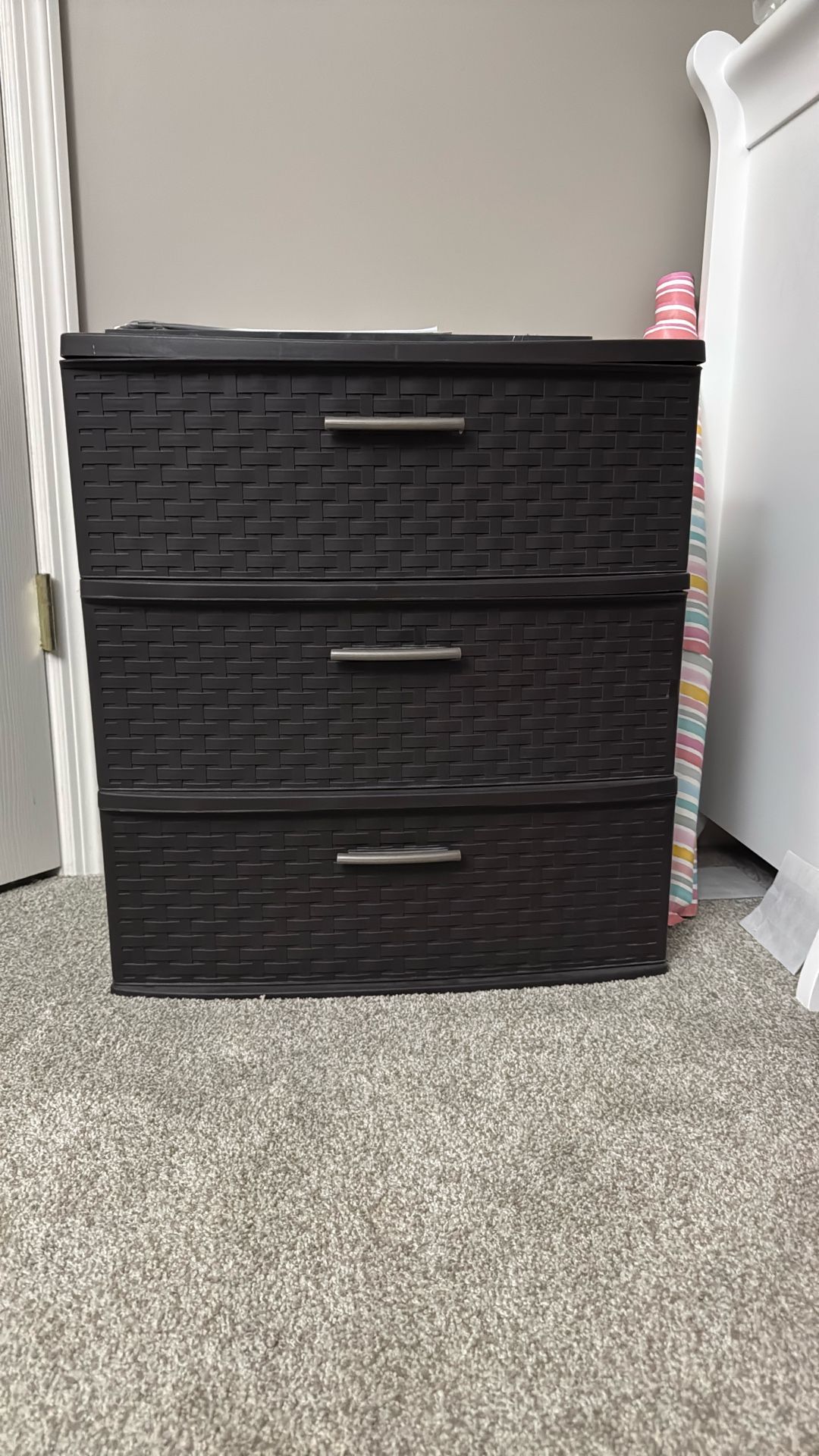 Two Wide Storage Bins Available