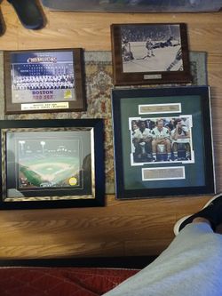 4 Different Sports Picfures Framed