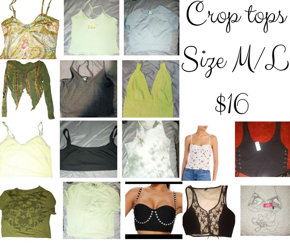 Crop/Tank Top Clothing Lot