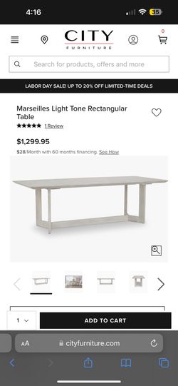 Light Tone Rectangular Table For 8
