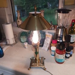 ORIGINAL  BRASS  PARIS ORIENT EXPRESS ISTANBUL LAMP 