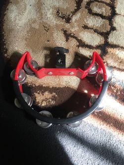 Drum kit attachable tambourine