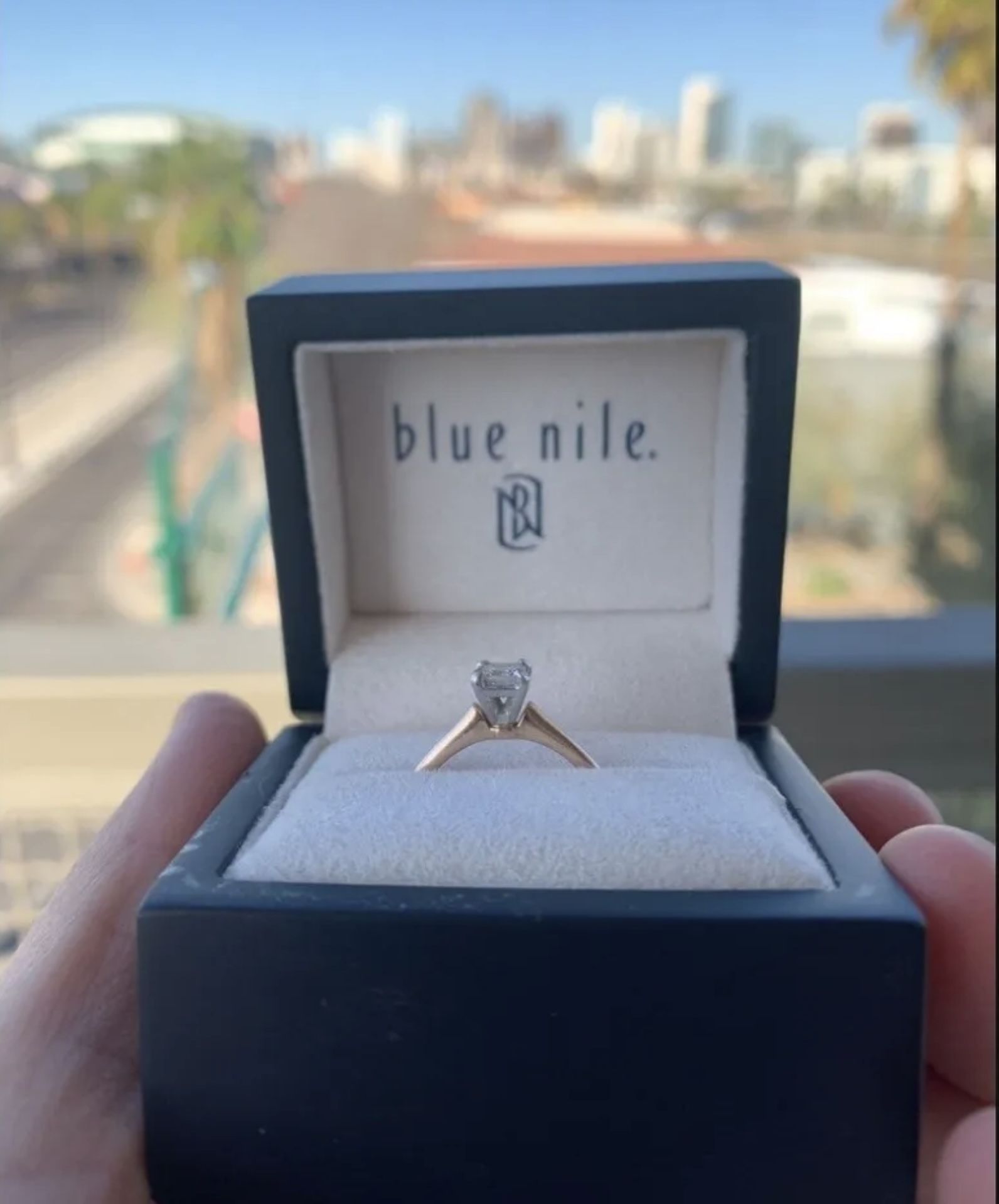 $3,200 Appraisal Blue Nile GIA Certified VVS2 .40 Carat Diamond Solitaire Ring