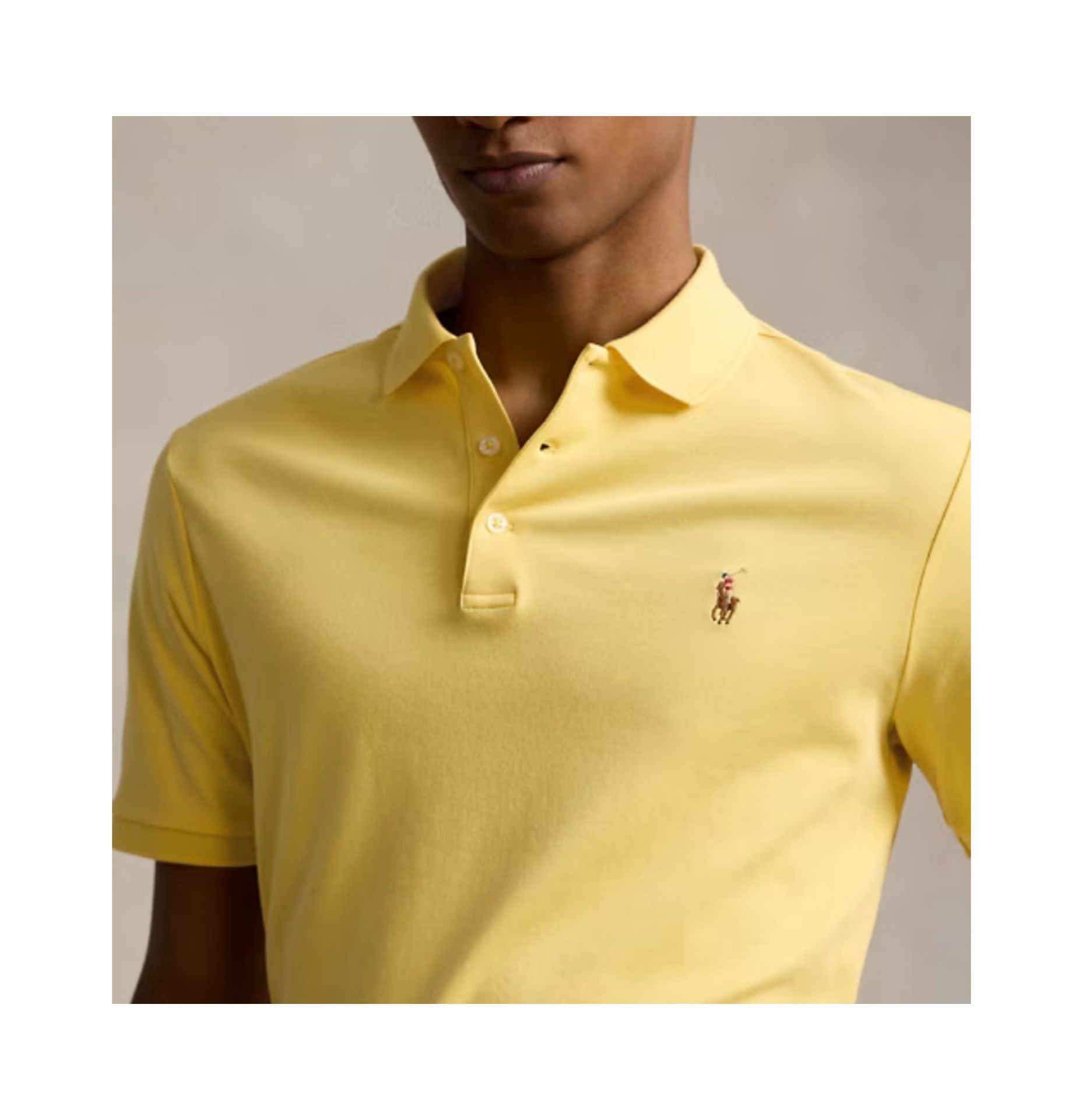 Polo Ralph Lauren Men's Classic Fit Soft Cotton Polo sz 2LT,3LT,3XB & 5XB available NEW! yellow