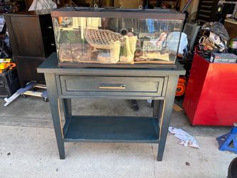 Reptile enclosure and  table
