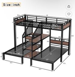 Triple Bunk Bed - NEED PICKED UP ASAP