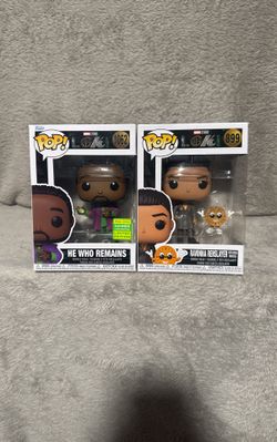 He Who Remains And Ravonna Renslayer Funko Pops