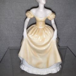 Vintage Coalport Ladies of Fashion Figurine - 'Emily' - Porcelain Hand-decorated Bone China Figurine

