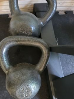 25 pound kettlebells