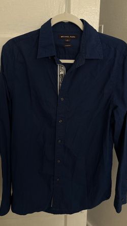 MK Mens Button-Up Long Sleeve