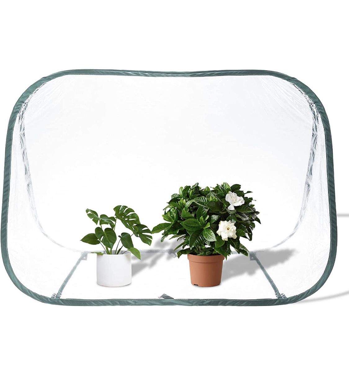 SanSanYa Mini Pop up Greenhouse 35.4"x20.4"x24.4" Portable Mini Greenhouse Tent, Foldable Plant House, Small Backyard PVC Greenhouse Cover Flower Shel