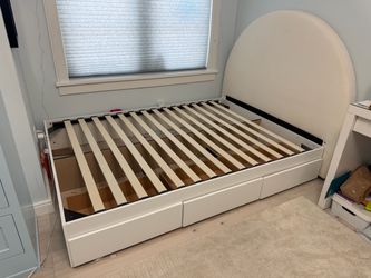 Full Platform bed frame with storage