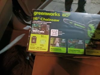 Greenworks chainsaw