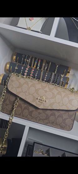 Coach Signature Crossbody Bag with Chain Strap