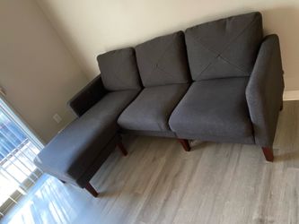 Dark gray couch