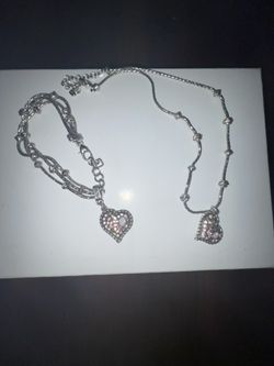 Brighton Crystal Heart Necklace & Bracelet