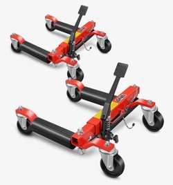2pcs Car Wheel Dolly Jack Set Hydraulic 1500 lbs Car Skates