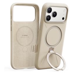 TORRAS Ostand Q3 Silicone for iPhone 17 Pro Max Case, Fit for MagSafe, 360 Spin Kickstand Holder, Soft Liquid Silicone Cozy Grip, Camera Control, Prot