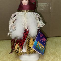 7.5 inch Vintage Evelt Handmade Greek Porcelain Doll 143 E Castelorizo Imported From Greece